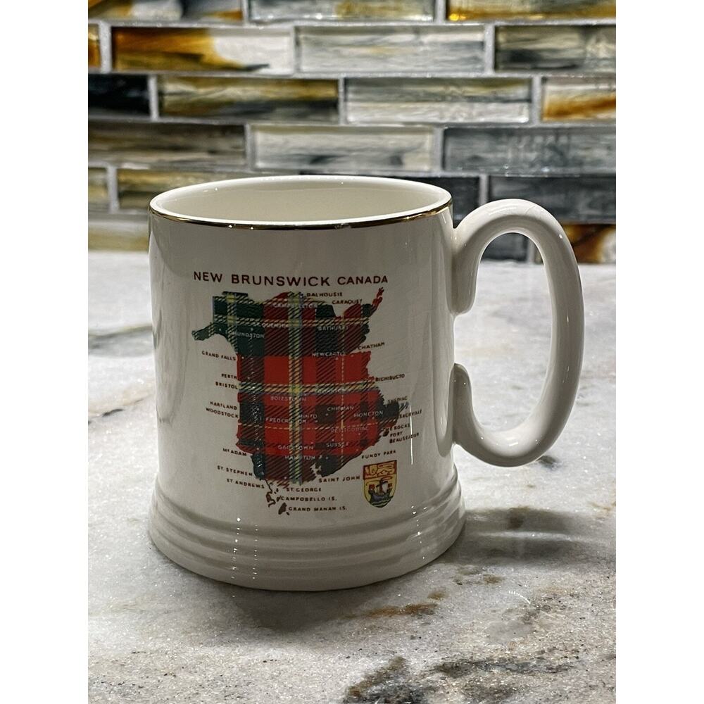 New Brunswick Tartan Lord Nelson Pottery Coffee Mug Made In England 1959